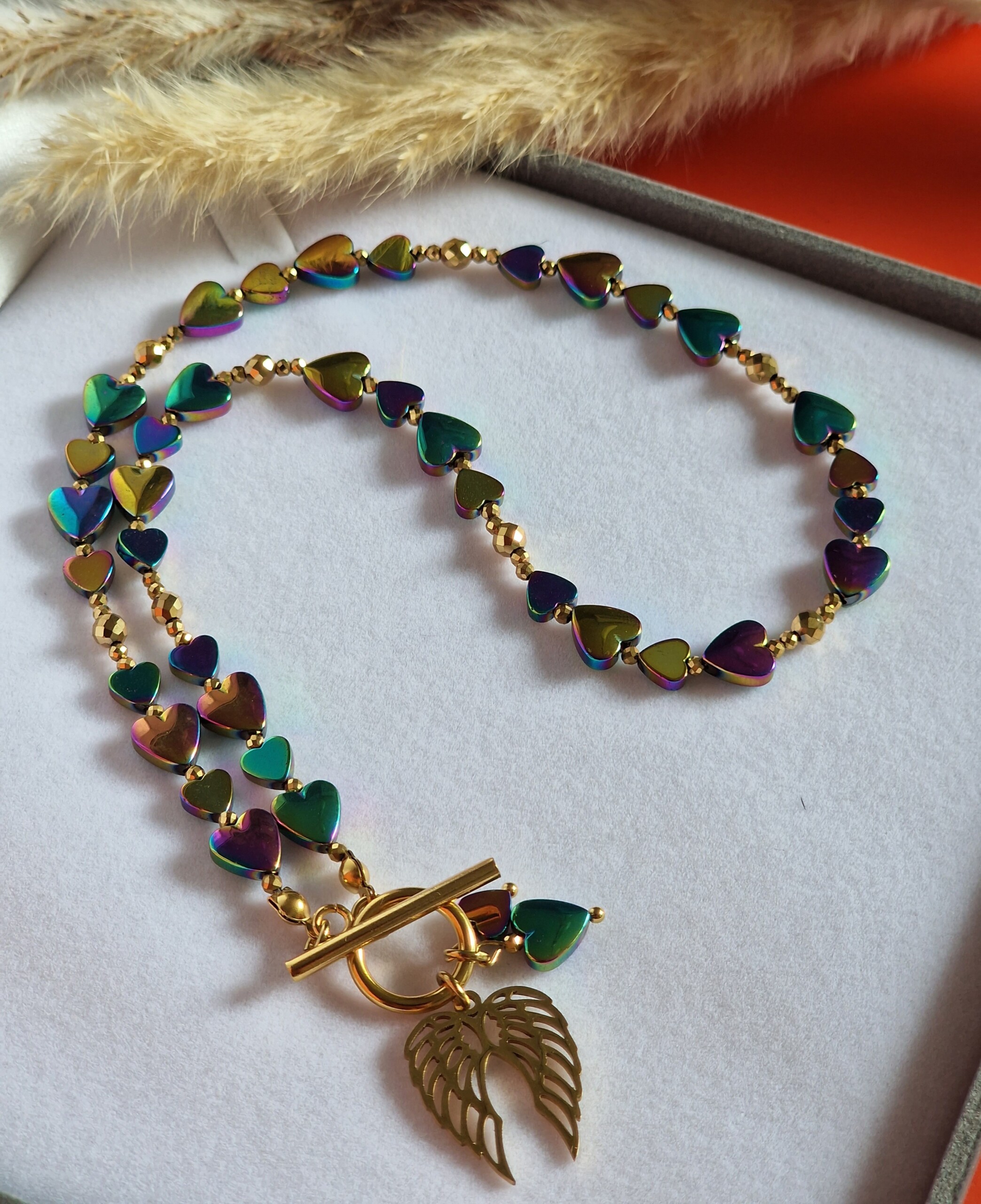 Naszyjnik Hematyt benzynka